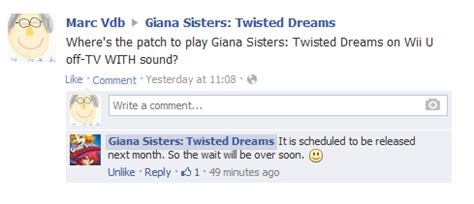 Giana Sisters: Twisted Dreams sound patch expected next month