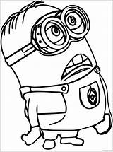 Printable Minions Coloring Pages sketch template