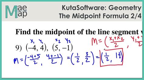 The Midpoint Formula Worksheet Answers - Escolagersonalvesgui