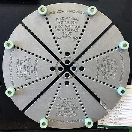 Record Power Lathe Chuck Jaw Accessory Display – Fixtures Close Up