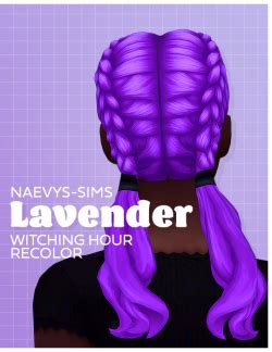 New Hair Color Alert: Purple Hair CC For Sims 4! — SNOOTYSIMS