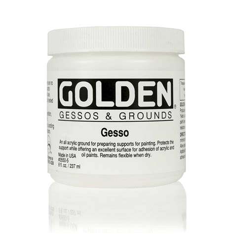 GOLDEN Gesso | Acrylic Gesso | White & Black | Trekell Art Supplies