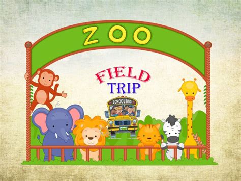 Zoo Field Trip Clip Art Black And White