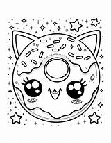 Free Donut Coloring Pages sketch template