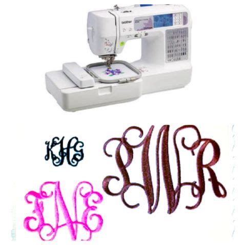 34+ Ideas Embroidery Machine Brother Monogram Fonts For 2019