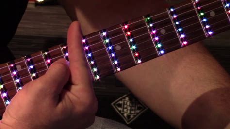 The FRET ZEALOT guitar learning method LED lights for your fingerboard - YouTube