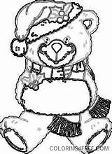 Christmas bear JvcM4H coloring  Coloring4Freecom sketch template