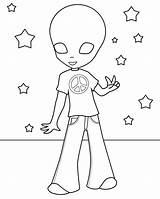 Free Printable Alien Coloring Pages For Kids sketch template