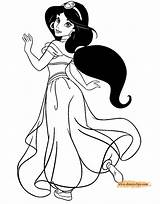 Princess Jasmine Disney Coloring Page  Free Printable Pages sketch template