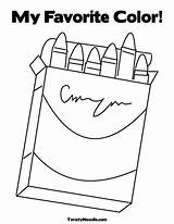 My Favorite Color Coloring Page  Pages color sketch template
