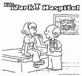 Doctors & Hospital color page  Coloring pages For Kids Family sketch template