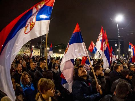 Serbia protests: Demonstrations in Belgrade over alleged government ...