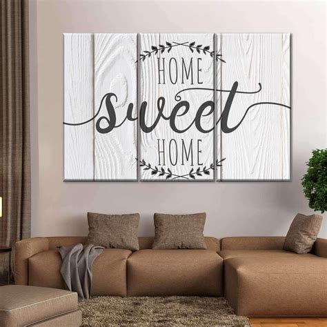 Home Sweet Home Typography VI Art: Canvas Prints, Frames & Posters | Home wall decor, Home wall ...