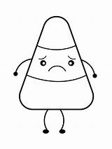 Candy Corn coloring Page  Free printable sketch template