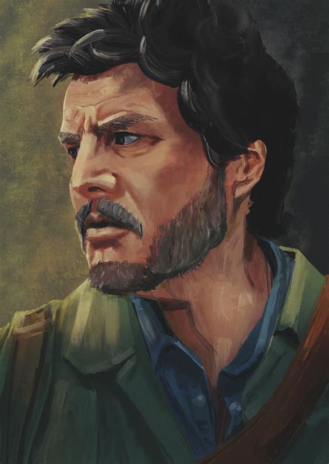 Joel The last of us fan art portrait by Надежда Несмеянова on Dribbble