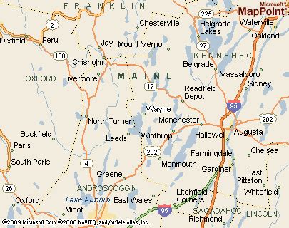 Wayne, Maine Area Map & More