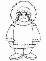 Eskimo People Coloring Pages Sketch Page sketch template