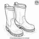 Rain Boots Coloring Pages sketch template