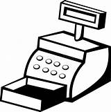 Cash Register Clipart Black And White sketch template