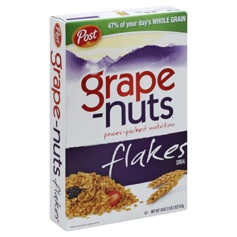 Post Grape Nuts Flakes Cereal: Nutrition & Ingredients | GreenChoice