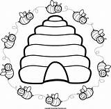 Beehive Coloring Page  Home sketch template