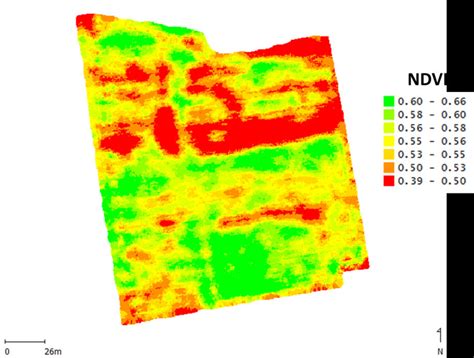 Interpolated NDVI map of a 2.86 ha field with a corn crop. | Download ...