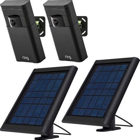 Ring Two Outdoor Stick-Up Cams and Two Solar Panels Package - Best Buy