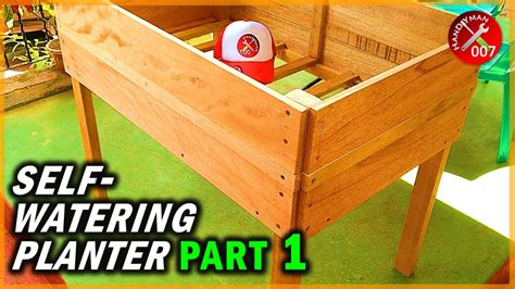 Build a Stunning & Functional Self-Watering Wooden Planter Box (Part 1) - YouTube