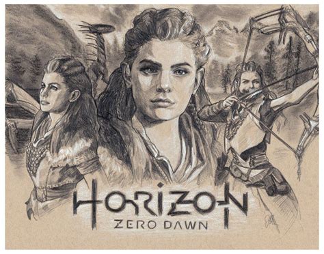 Aloy - Horizon Zero Dawn Fanart by juliaharrison | Horizon zero dawn ...