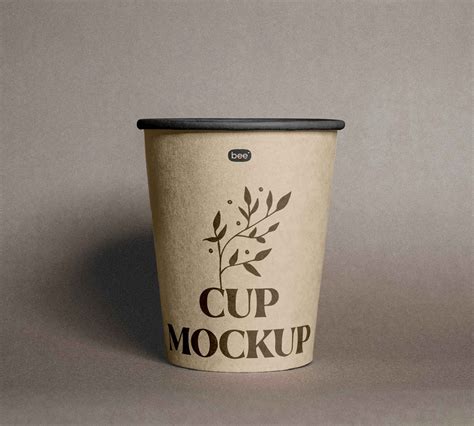 Open Paper Cup Mockup