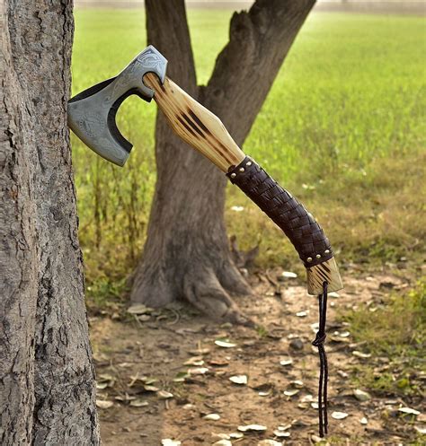 Vikings Norseman Hand Forged Carbon Steel Viking Axe/Tomahawk, Viking Medieval Axe, Viking ...