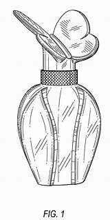 Perfume Bottle Coloring Page Sketch sketch template