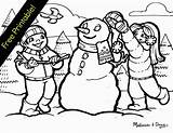 Winter Scenes Coloring Pages Printable Sketch Page sketch template