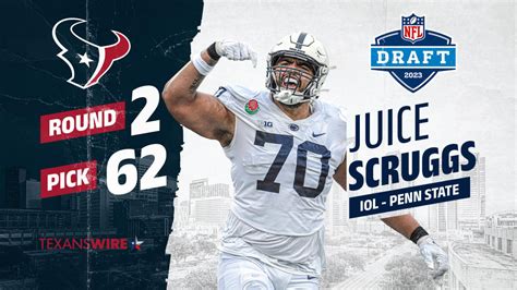 Penn State’s OL Juice Scruggs goes in second round to Houston Texans