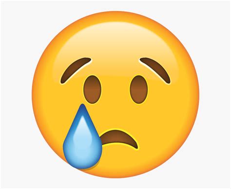 Collection Of Free Crying Transparent Blue Emoji - Sad Face Emoji Png ...