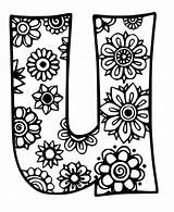 Beautiful Letter U coloring Page  Download Print Or Color Online For Free sketch template