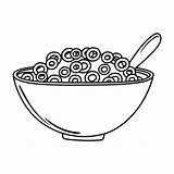 Cereal Coloring Pages sketch template