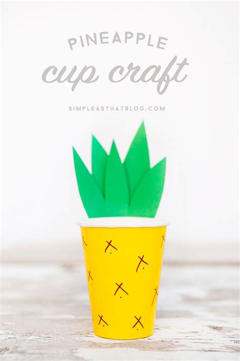 Pineapple Cup Craft