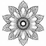Coloring Page For Kids A Picture Of Flowers · Creative Fabrica sketch template