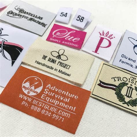 500 custom clothing labels hem tags hem labels pip woven | Etsy