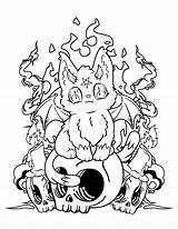 Coloring Pages Demons sketch template