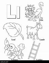 Letter L Coloring Pages Preschool sketch template