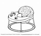 Baby Sleeping In Crib Coloring Pages sketch template