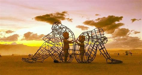 Burning Man Sculpture "Love" - Inner Child Trapped in Us, by Alexandr Milov (Day, Sunrise ...