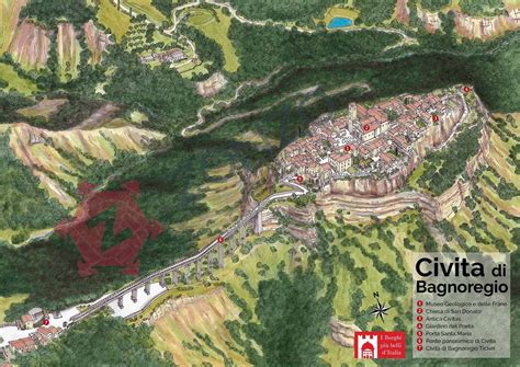 Map of Civita di Bagnoregio