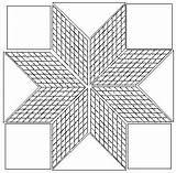 Printable Lone Star Quilt Pattern Template sketch template