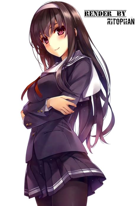 Utaha Kasumigaoka Render by RitoPhan on DeviantArt