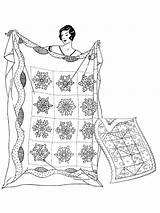 Quilt coloring Pages sketch template