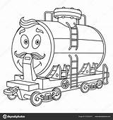 Coloring Page With Fuel Rail Tank Wagon Stock Vector Image By ©Sybirko  sketch template