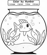 Easy Color By Number For Preschool And Kindergarten sketch template